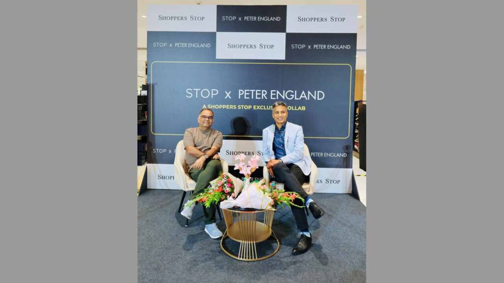 Shoppers Stop and Peter England Launch STOP × Peter England Menswear Collection 1 Leadership team unveiling the STOP × Peter England menswear collection at Shoppers Stop Orion Mall Bengaluru