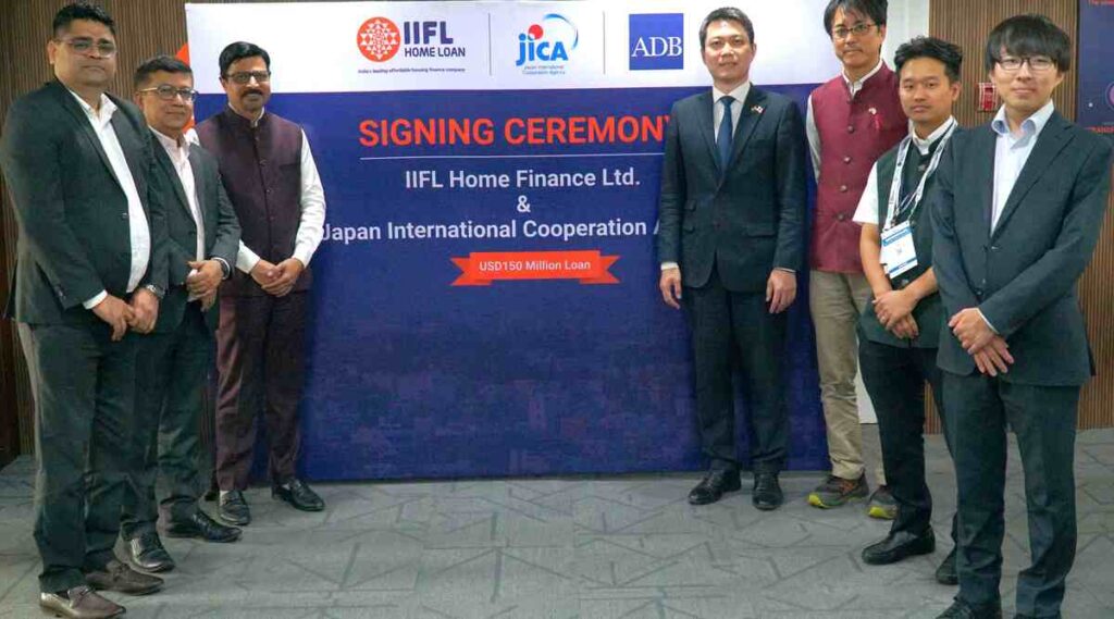 IIFL Home Finance Signs $150 Million Loan Agreement with JICA to Expand Affordable Housing Finance for Low-Income Women in India 1 IIFL Home Finance and JICA officials signing a 150 million dollar affordable housing loan agreement