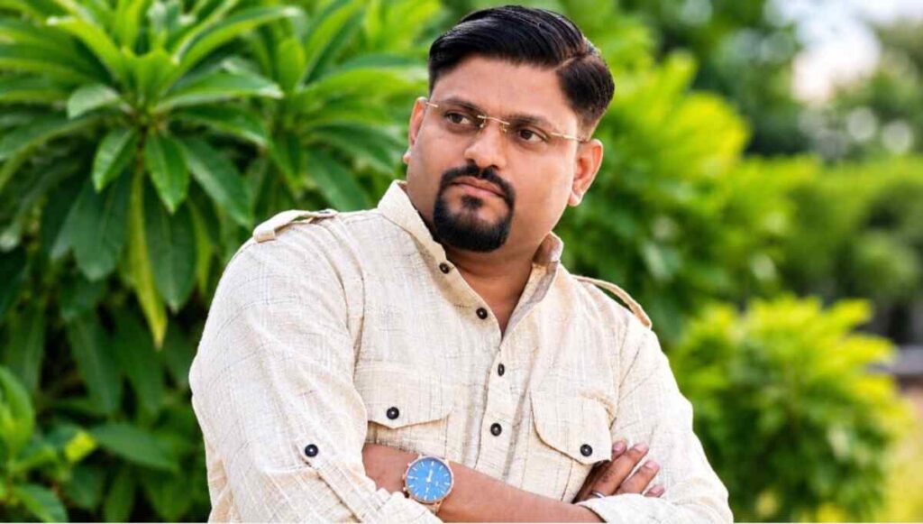 Transforming Dreams into Reality: The Inspiring Journey of Abhishek Kumar Tripathi and MG Construction 1 Abhishek Kumar Tripathi founder of MG Construction standing on a residential development site